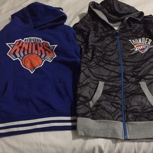New York knicks/ Thunder Okc boys sweaters